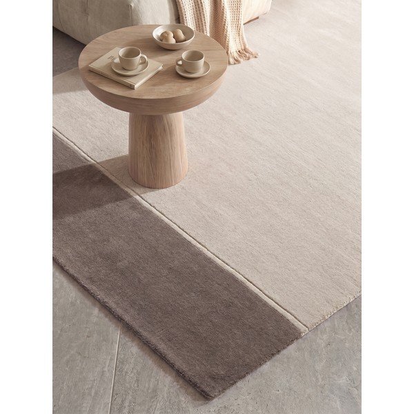 Brūns/krēmkrāsas vilnas paklājs 200x290 cm Quentin – Villeroy&Boch-image-2