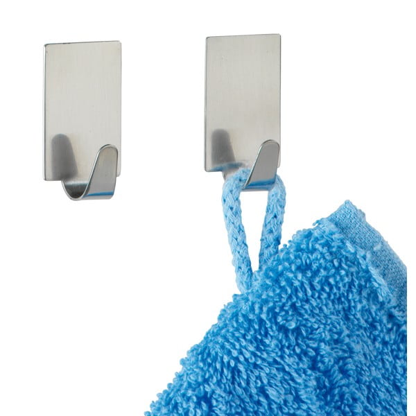 4 nerūsējošā tērauda pašturošu āķu komplekts Wenko Square-image-1