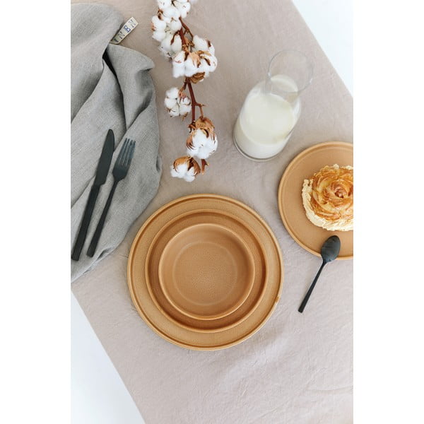 Brūnu keramikas trauku komplekts (12 gab.) Bonami Selection Malia-image-3