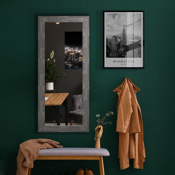 Sienas spogulis pelēkā rāmī Styler Jyvaskyla, 60 x 148 cm-image-1