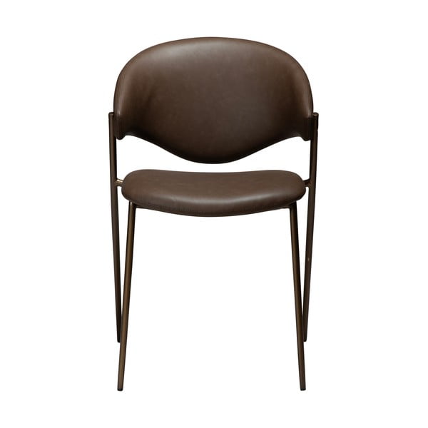 Tumši brūns mākslīgās ādas pusdienu krēsls Zone – DAN-FORM Denmark-image-1
