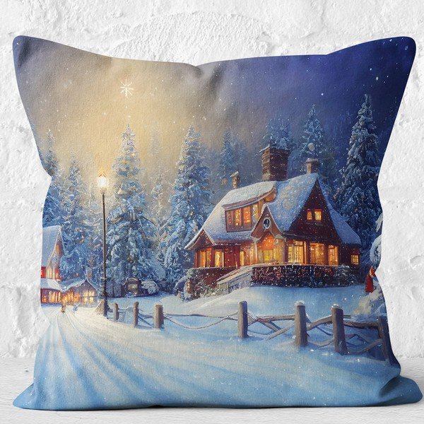Spilvendrāna ar Ziemassvētku motīvu 43x43 cm – Mila Home-image-4