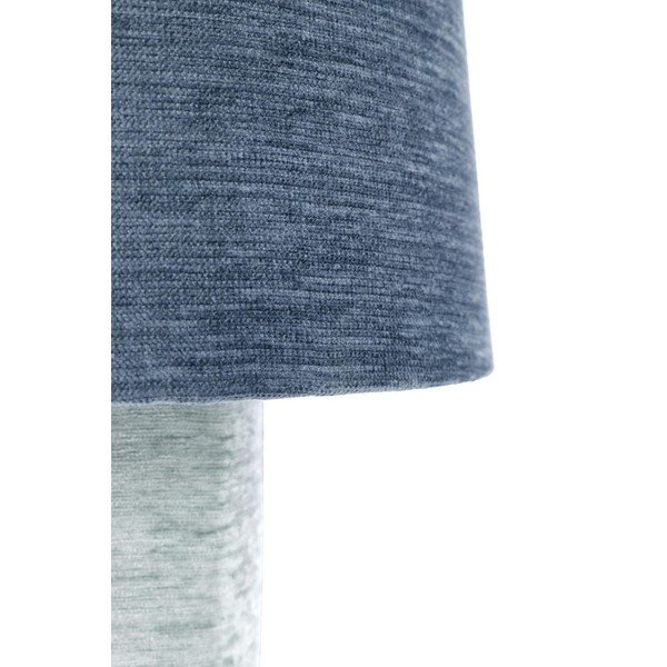 Zila metāla galda lampa ar auduma abažūru (augstums 50 cm) Demra – Bizzotto-image-3