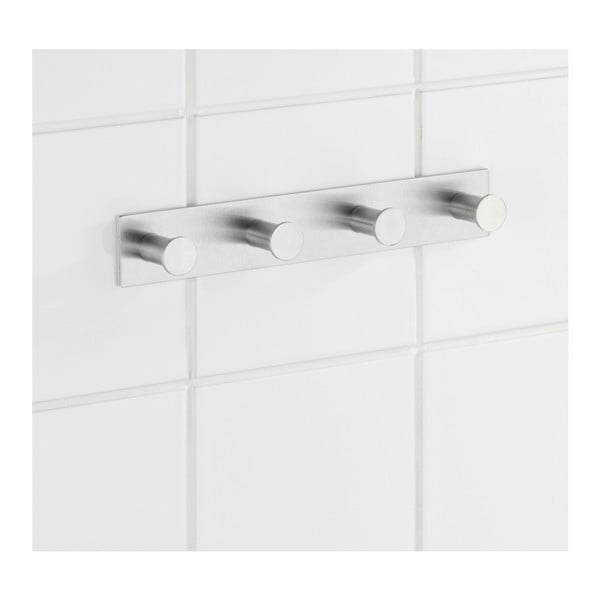 Pašturošs sienas pakaramais ar 4 āķiem sudraba krāsā Wenko Celano-image-2