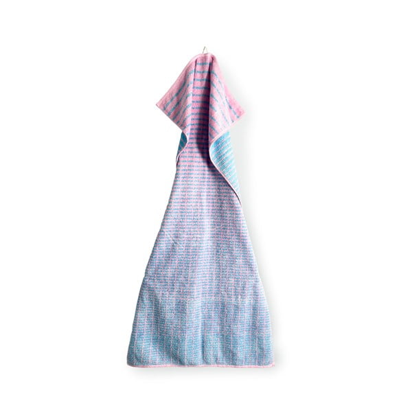 Zils/rozā frotē dvielis no bambusa maisījuma 50x100 cm Nuance – JUNA-image-4