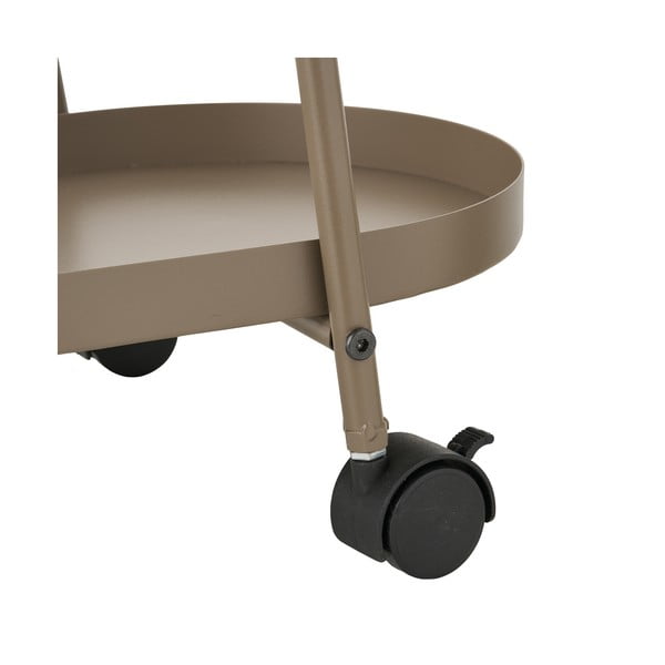 Metāla servēšanas galdiņš uz riteņiem 27,5x60 cm Empoli – House Nordic-image-3
