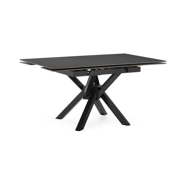 Izvelkams ēdamgalds ar papildu galda virsmu un ar akmens galda virsmu 90x150 cm Arlene – Marckeric-image-2