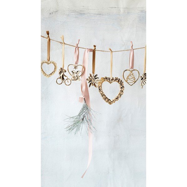 Piekaramais Ziemassvētku rotājums zelta krāsā Kähler Design-image-4