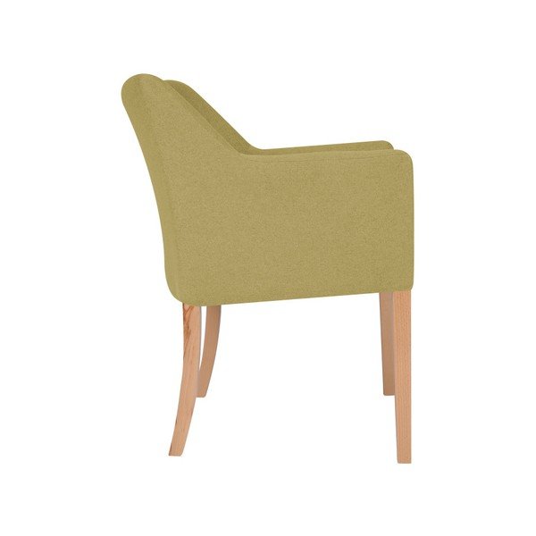 Dzeltens krēsls ar atzveltnēm Micadoni Home Marcino-image-1