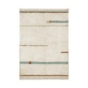 Zils/krēmkrāsas mazgājams/ar rokām darināts kokvilnas paklājs 140x200 cm Lanes Vintage Blue – Lorena Canals