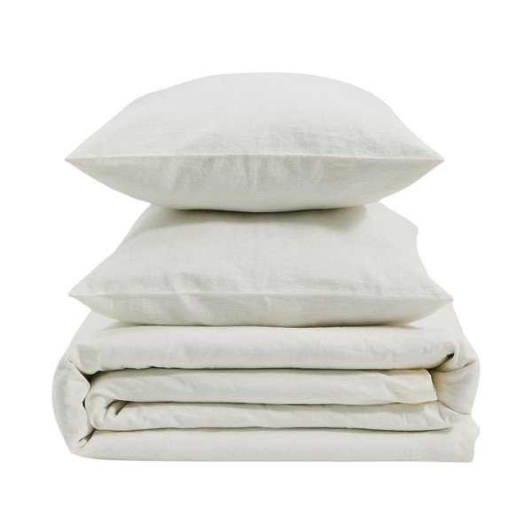 Ziloņkaula krāsas vienguļamā/īpaši gara gultas veļa 150x220 cm Simmel – Kave Home