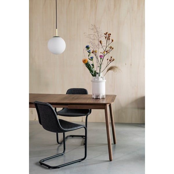 Izvelkams ēdamgalds ar valrieksta koka imitācijas galda virsmu 80x120 cm Glimps – Zuiver-image-2