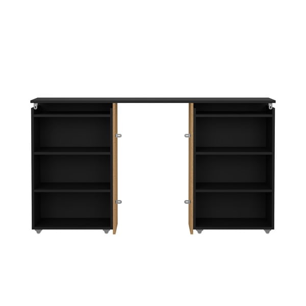 Melns gultas galvgalis 145x80 cm Naia – Tvilum-image-3