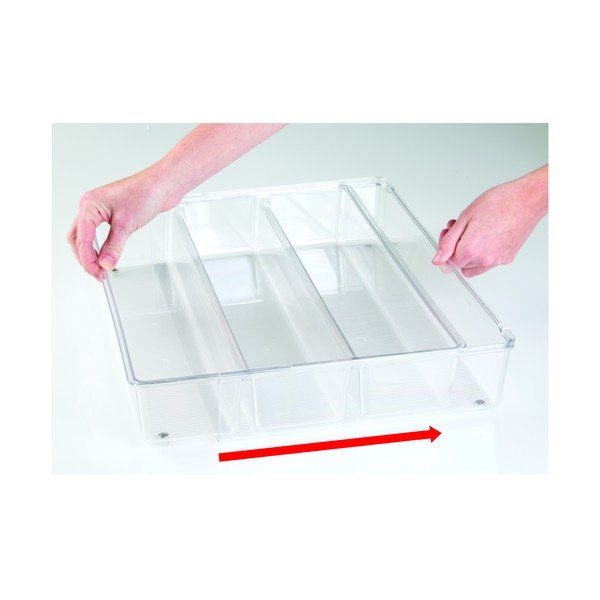 Virtuves organizators ar 4 nodalījumiem iDesign Linus, 30,5 x 41 cm-image-3