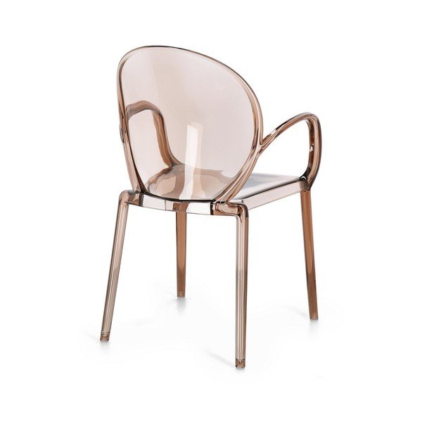 Gaiši brūns plastmasas dārza krēsls Camilla – Bizzotto-image-4