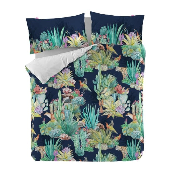 Kokvilnas sega divguļamai gultai Happy Friday Cactus, 220 x 220 cm