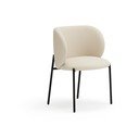 Balti polsterēti ēdamistabas krēsli (2 gab.) Mogi – Teulat