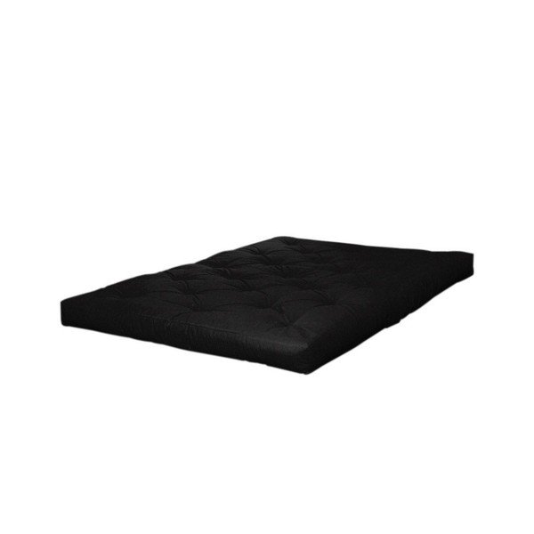 Melns vidēji stingrs futona matracis 140x200 cm Comfort Black – Karup Design