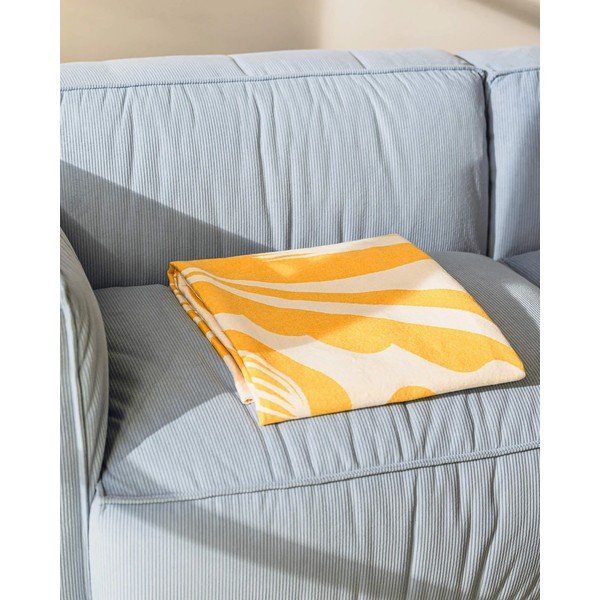 Dzeltens pleds 165x200 cm Lino – noo.ma-image-4