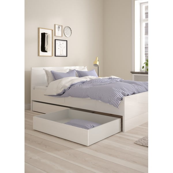 Baltas atvilktnes zem gultas (2 gab.) Naia – Tvilum-image-1