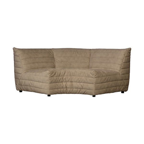 Bēšs samta stūra dīvāns (ar maināmu stūri) Bag – WOOOD