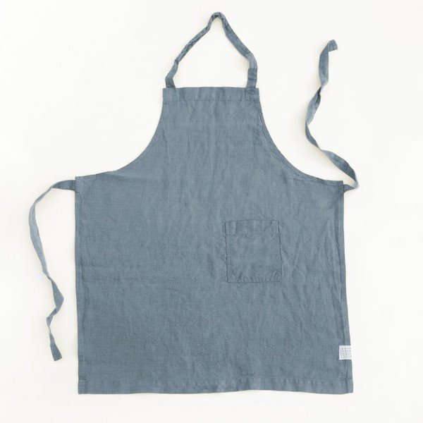 Zils lina priekšauts bērniem Linen Tales Regular, 67 x 57 cm