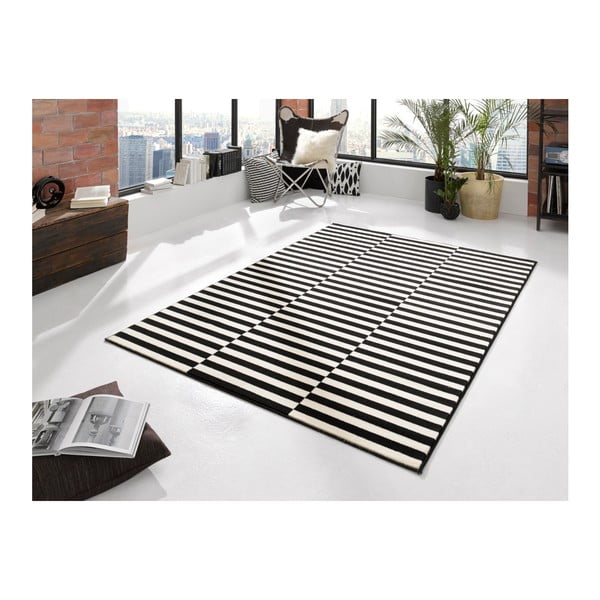 Melns/krēmkrāsas paklājs 120x170 cm Gloria – Hanse Home-image-1