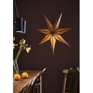 Brūns Ziemassvētku piekaramā gaismas dekorācija Markslöjd Glitter, garums 75 cm