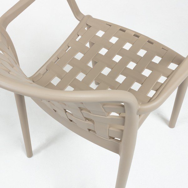 Bēšs dārza krēsls ar tērauda kājām Kave Home Onha-image-4