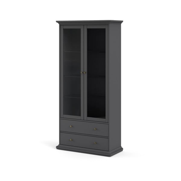 Pelēka vitrīna 96x201 cm Paris – Tvilum-image-4