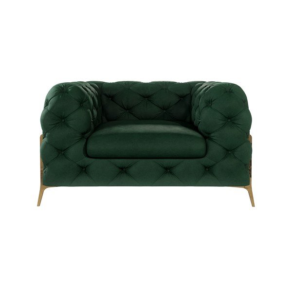 Tumši zaļš samta atpūtas krēsls Chelsea Bis – Ropez-image-2