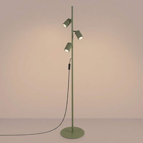 Zaļa alumīnija stāvlampa ar saliekamu konstrukciju (augstums 155 cm) Gleam – Sollux-image-4