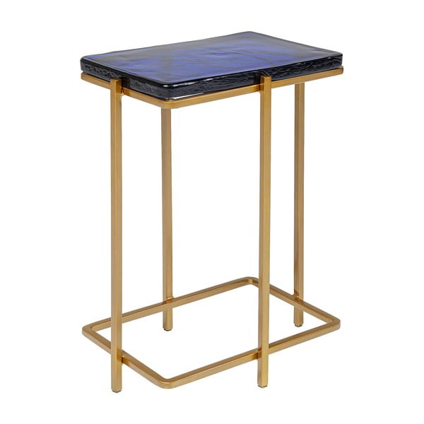 Saliekamais galds zelta krāsā Kare Design Lagoon, augstums 50 cm-image-1