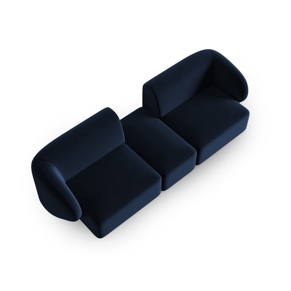 Zils samta dīvāns 246 cm Paolo – Milo Casa-image-1