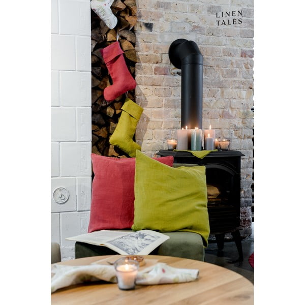 Tekstila Ziemassvētku zeķe Red Pear – Linen Tales-image-4