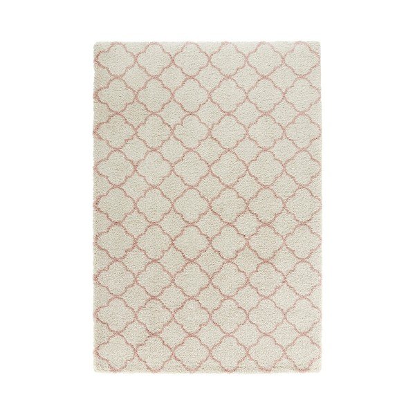 Krēmkrāsas un rozā paklājs Mint Rugs Grace Creme Rose, 200 x 290 cm