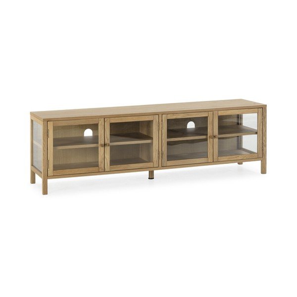 Dabīga toņa TV galdiņš ar ozolkoka imitāciju 160x50x40 cm Ceci – MOME-image-3