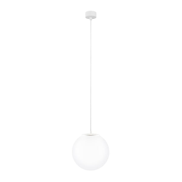 Balta piekaramā lampa ar baltu kabeli Sotto Luce Tsuri, ⌀ 25 cm