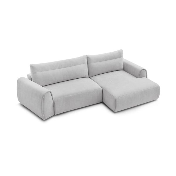 Gaiši pelēks stūra dīvāns Aden – Bobochic Paris-image-4