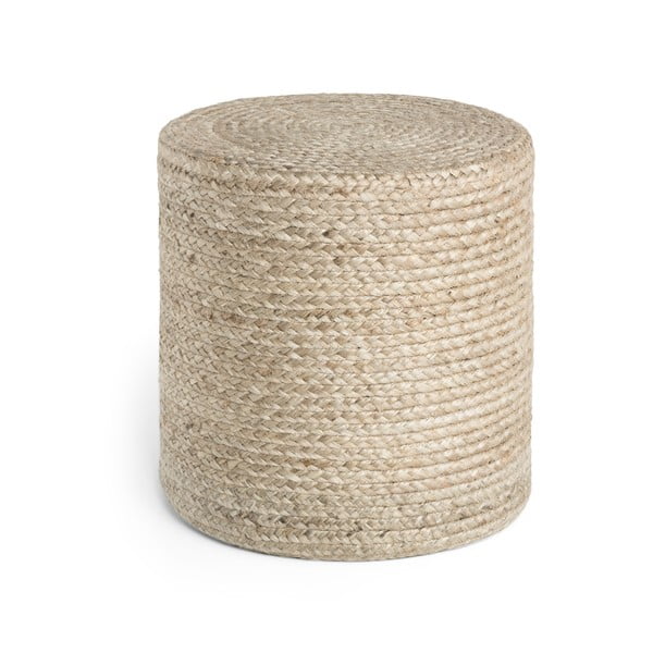 Pelēkbēšs pufs Jutta Greige – Hanse Home