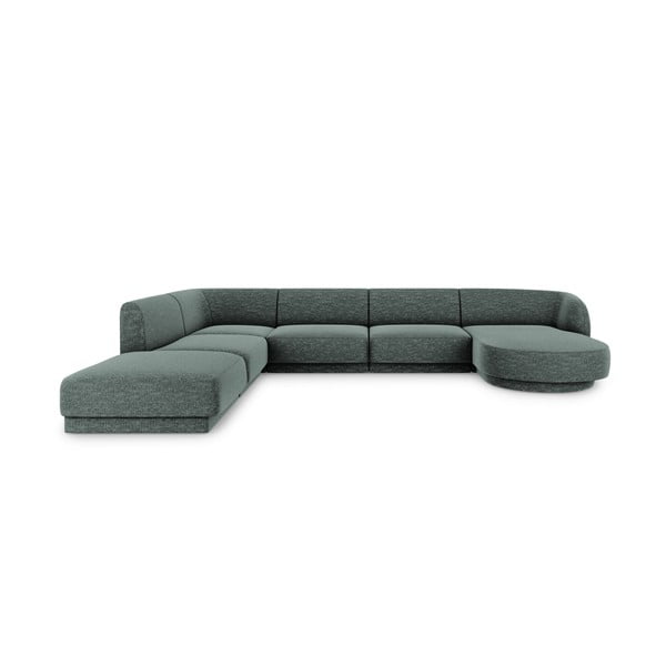 Tumši zaļš stūra dīvāns (kreisais stūris) Miley – Micadoni Home
