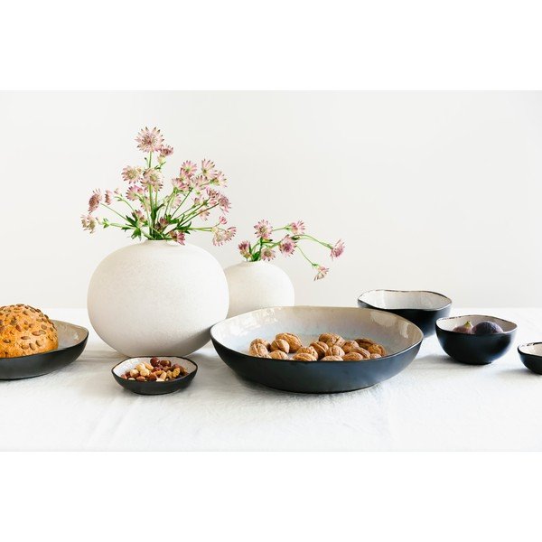 Melna/bēša akmensmasas bļoda ø 32 cm Lunar – Salt&Pepper-image-4