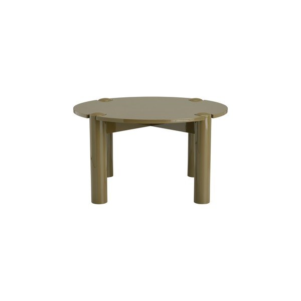 Haki apaļš žurnālgaldiņš no MDF ø 80 cm Pussel – Ellos Home