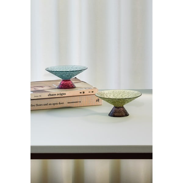 Zaļa/brūna augļu stikla bļoda ø 15 cm Bonbon – Hübsch-image-3