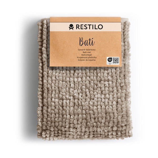 Gaiši brūns vannas istabas paklājiņš 70x120 cm Bati – Restilo