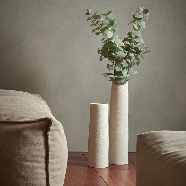 Balta keramikas augsta vāze (augstums 50 cm) Cone – S|P Collection-image-1
