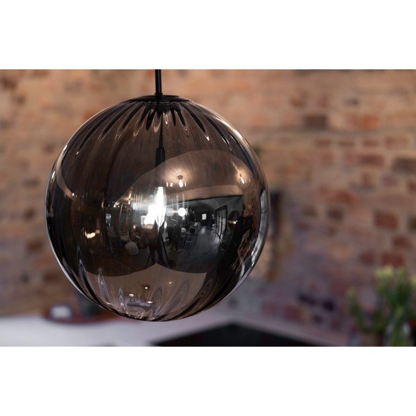 Melna piekaramā lampa ar stikla abažūru ø 35 cm Fengari – Markslöjd-image-1