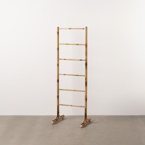 Dabīga toņa bambusa drēbju pakaramais statīvs 50x150x40 cm Manali – Ixia-image-1