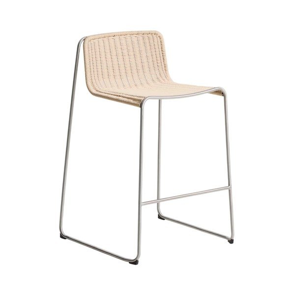Bēšs metāla dārza bāra krēsls Tavari – Kave Home