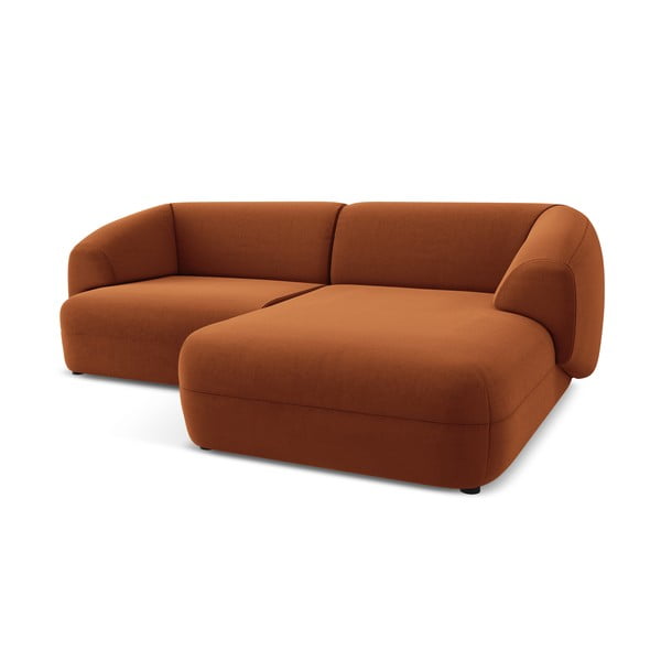 Oranžs samta stūra dīvāns (ar labo stūri) Moana – Makamii-image-3